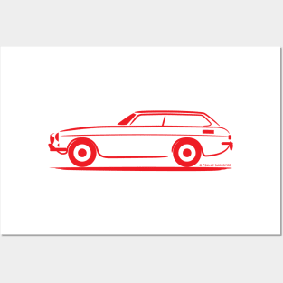 Volvo P1800ES Sports Estate  Red Posters and Art